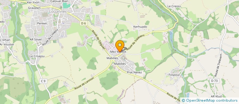 localisation de l'entreprise ATOUT PAYSAGE à LOUANNEC