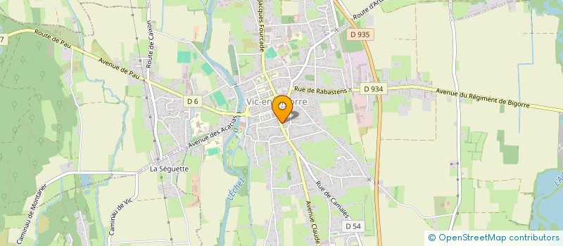 localisation de l'entreprise ATOUT PECHE à VIC-EN-BIGORRE