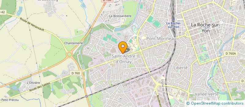 localisation de l'entreprise ATOUT & PERSPECTIVE à LA ROCHE-SUR-YON