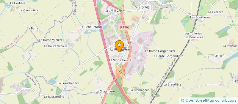 localisation de l'entreprise ATOUT PNEUS 85 à MONTAIGU-VENDEE