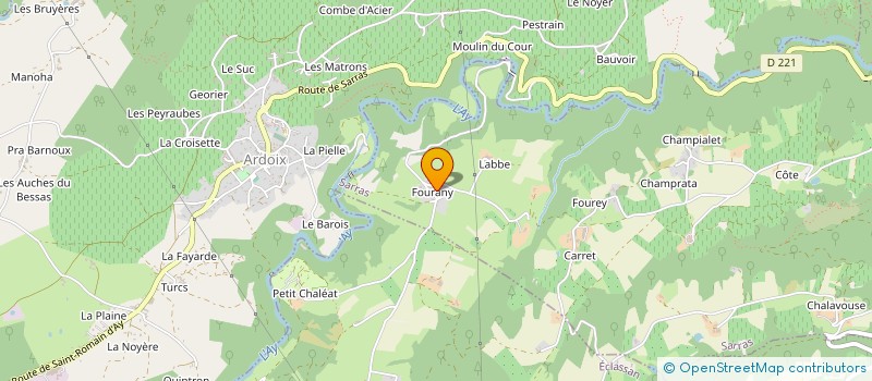 localisation de l'entreprise ATOUT POSE MENUISERIE à SARRAS