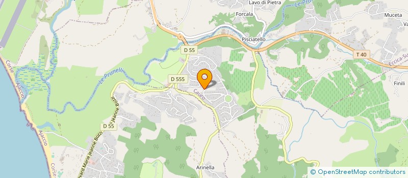 localisation de l'entreprise ATOUT POSES SIGNALETIQUE CORSE à CAURO