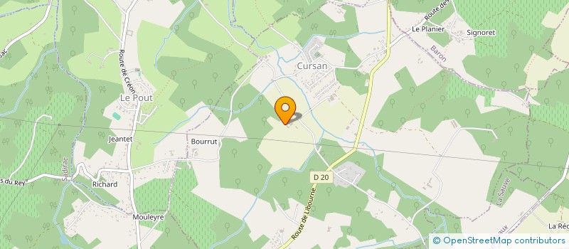 localisation de l'entreprise ATOUT PRESSE  CURSAN