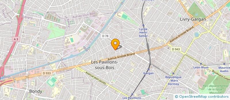 localisation de l'entreprise ATOUT PROTHESE à LES PAVILLONS-SOUS-BOIS