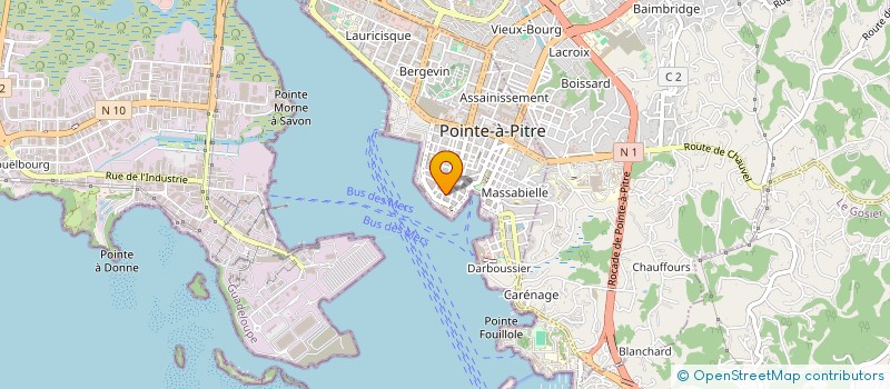 localisation de l'entreprise ATOUT'RH CONSEIL à POINTE A PITRE