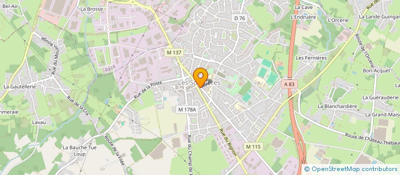 localisation de l'entreprise ATOUT ROSE  LES SORINIERES