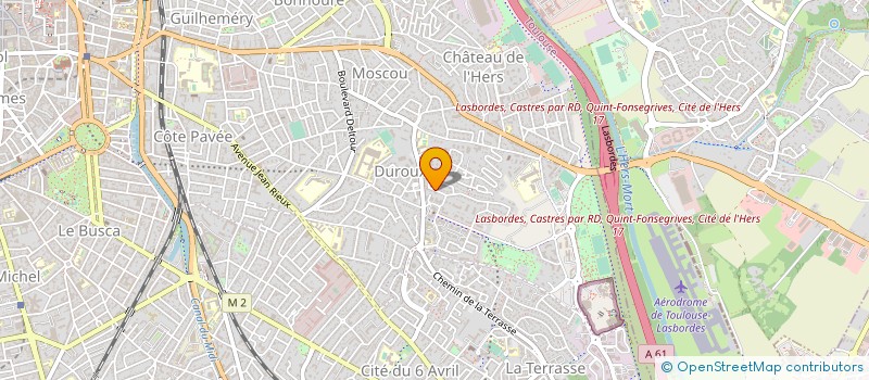 localisation de l'entreprise ATOUT RUGBY à TOULOUSE