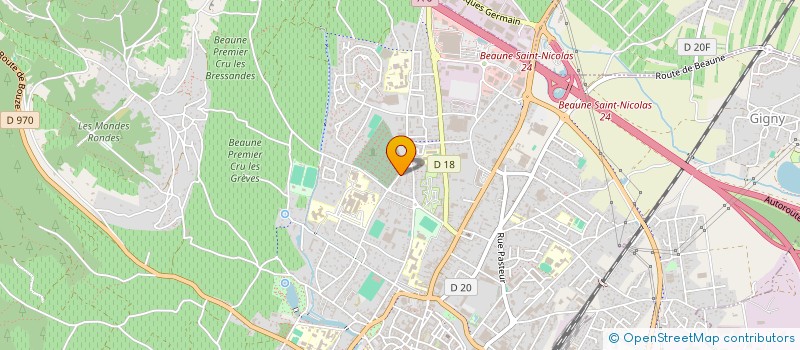 localisation de l'entreprise ATOUT RUNNING à BEAUNE