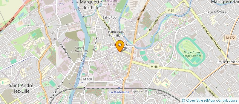 localisation de l'entreprise ATOUT'S à MARCQ-EN-BARŒUL