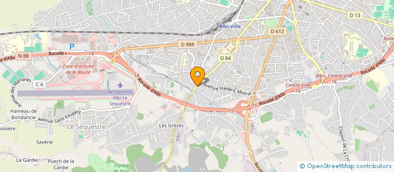 localisation de l'entreprise ATOUT SERVICES à ALBI