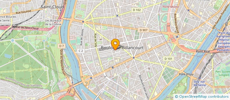 localisation de l'entreprise ATOUT SERVICES à BOULOGNE-BILLANCOURT