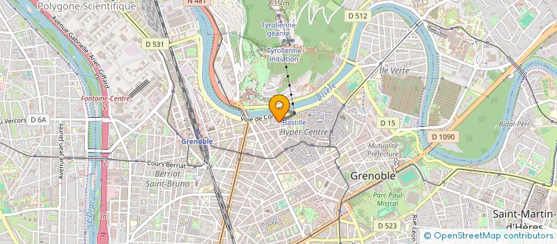 localisation de l'entreprise ATOUT SPORT à GRENOBLE