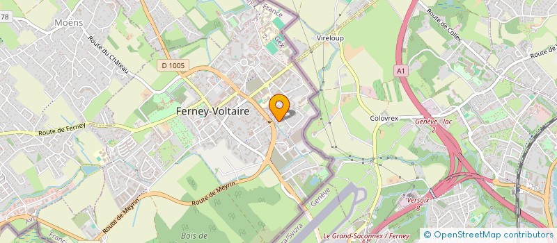 localisation de l'entreprise ATOUT TATTES à FERNEY-VOLTAIRE