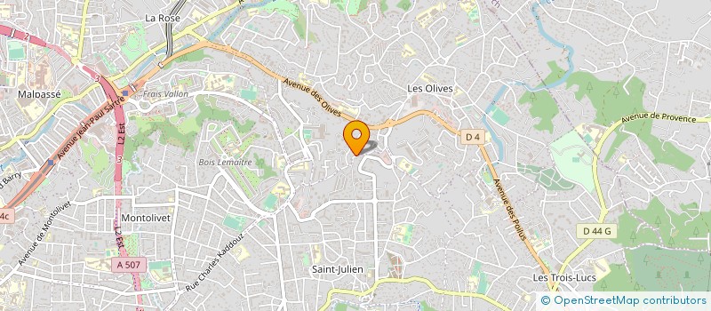 localisation de l'entreprise ATOUT TB à MARSEILLE