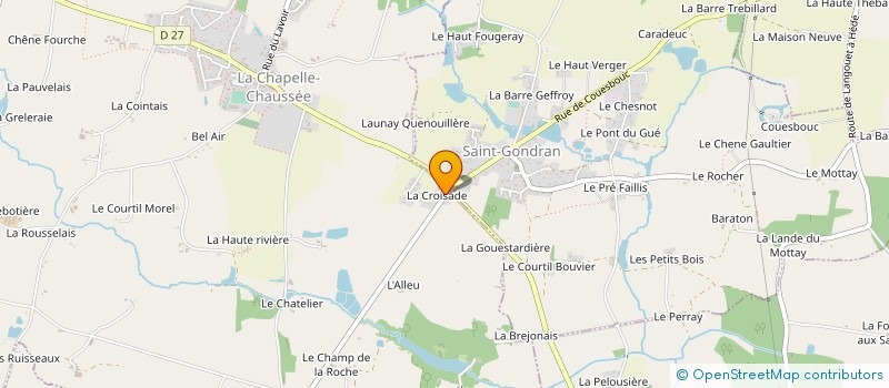 localisation de l'entreprise ATOUT THERMIE  LA CHAPELLE-CHAUSSEE