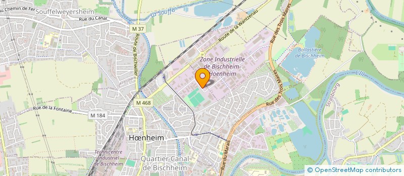 localisation de l'entreprise ATOUT TOITURE  HNHEIM