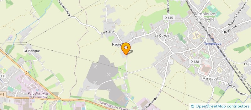 localisation de l'entreprise ATOUT TOITURE  TEMPLEUVE-EN-PEVELE