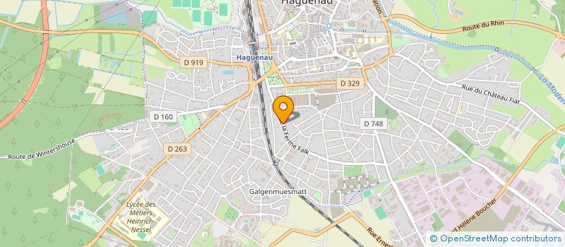localisation de l'entreprise ATOUT TRAVAUX à HAGUENAU