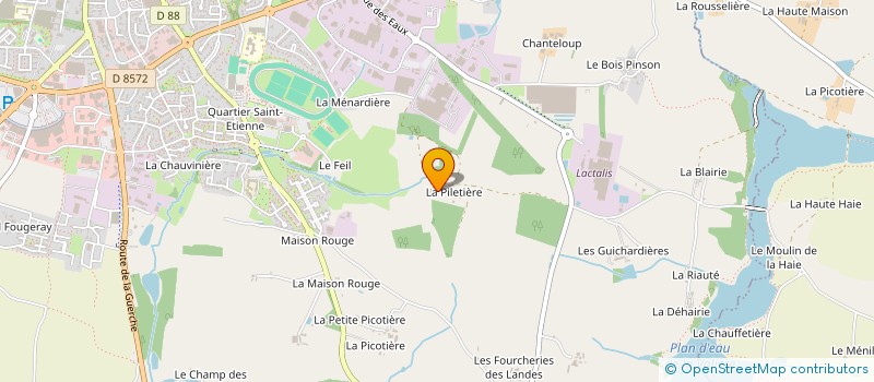 localisation de l'entreprise ATOUT VENT  SAINT-AUBIN-DES-LANDES