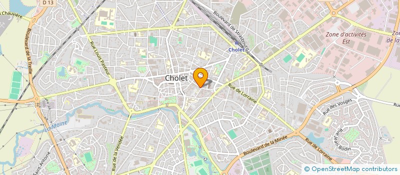 localisation de l'entreprise ATOUT VISAGE ET CORPS à CHOLET