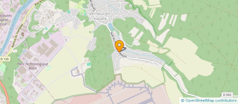 localisation de l'entreprise ATOUTDIAG  VERNEUIL-EN-HALATTE