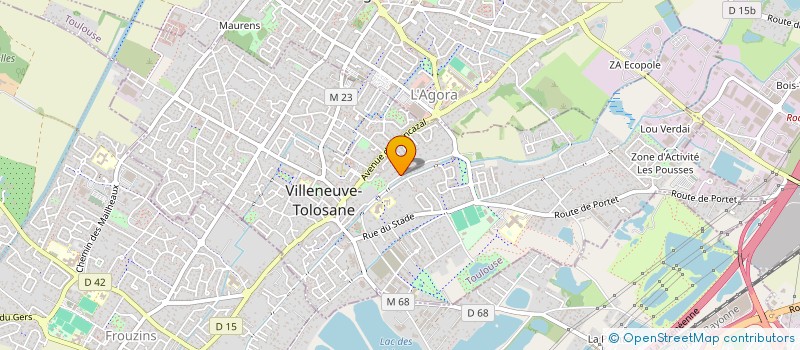 localisation de l'entreprise ATOUTELEC à VILLENEUVE-TOLOSANE