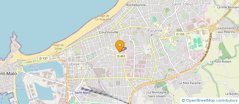 localisation de l'entreprise ATOUTJUNIORS-AVENTURES ET DECOUVERTES à SAINT-MALO