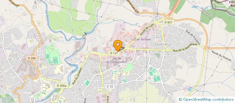 localisation de l'entreprise ATOUTPRIX PNEUS  DAVEZIEUX