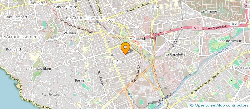 localisation de l'entreprise ATOUTRENOVATION à MARSEILLE 8EME