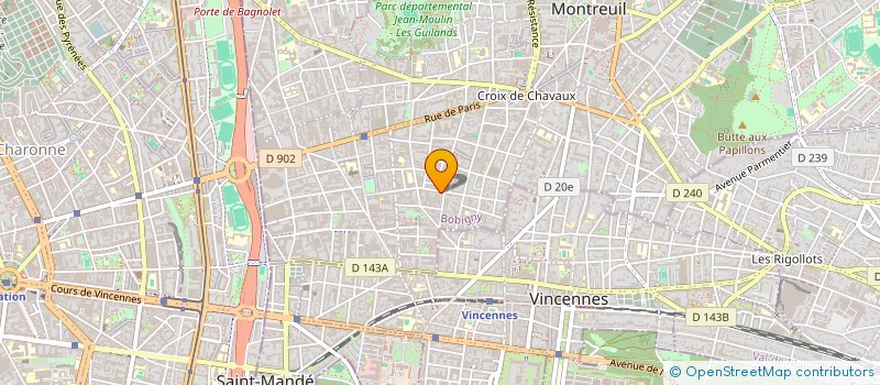 localisation de l'entreprise ATOUTS à MONTREUIL