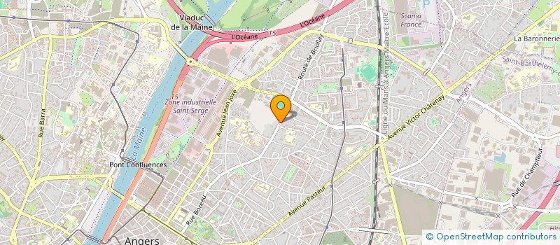 localisation de l'entreprise ATOUTS ARCHITECTEURS à ANGERS