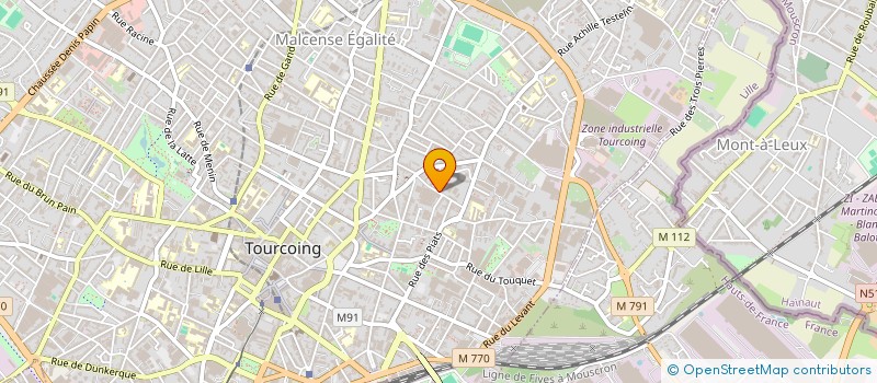 localisation de l'entreprise ATOUTS BAUDELAIRE CLUB (A.B.C)  TOURCOING