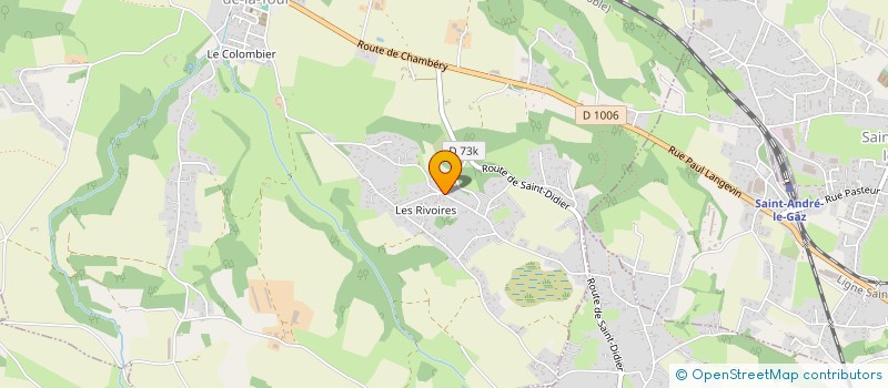 localisation de l'entreprise ATOUTS CHARPENTE  SAINT-DIDIER-DE-LA-TOUR