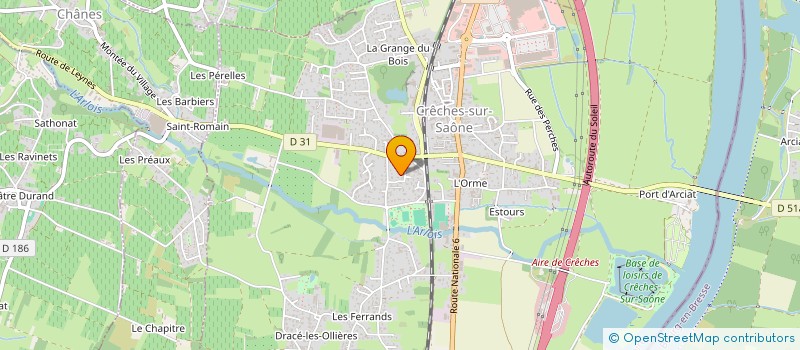 localisation de l'entreprise ATOUTS CHOEURS  CRECHES-SUR-SAONE