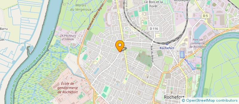 localisation de l'entreprise ATOUTS COEUR  ROCHEFORT