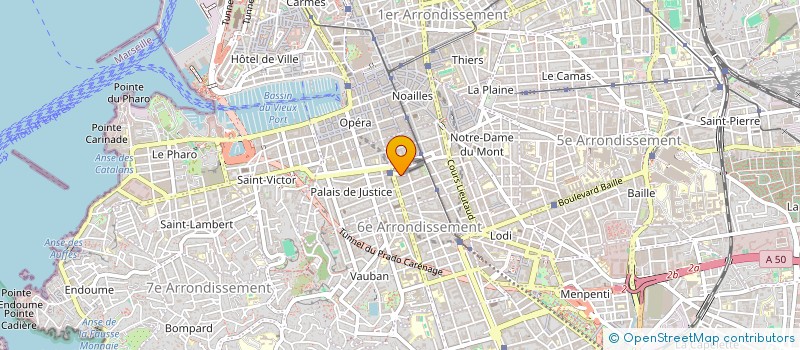 localisation de l'entreprise ATOUTS COUR à MARSEILLE