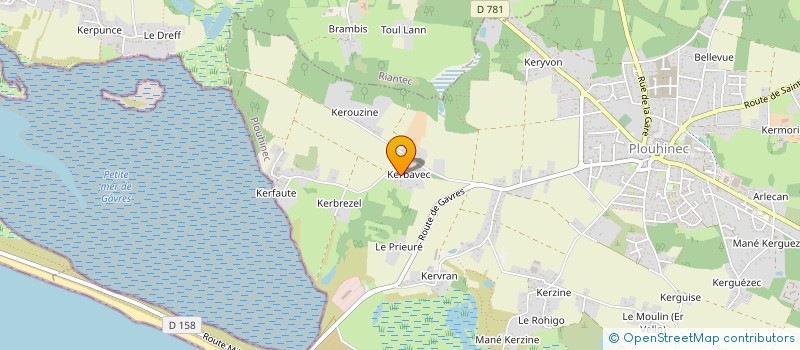 localisation de l'entreprise ATOUTS COUTURE  PLOUHINEC