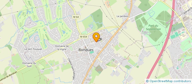 localisation de l'entreprise ATOUTS-EMPLOI  BONDUES