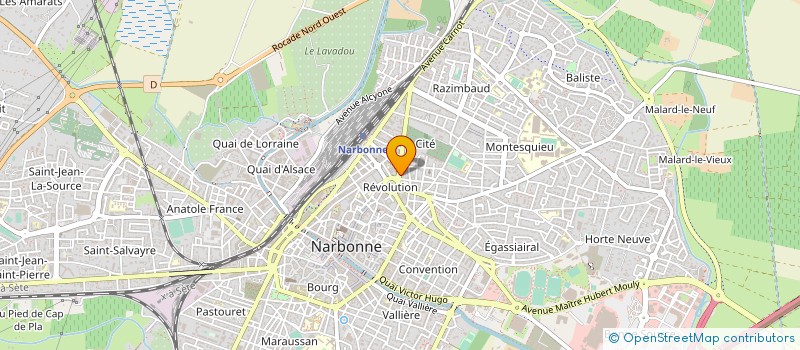 localisation de l'entreprise ATOUTS FORMATIONS à NARBONNE