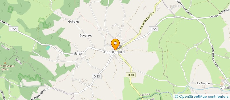 localisation de l'entreprise ATOUTS LOISIRS BEAUREGARD  BEAUREGARD