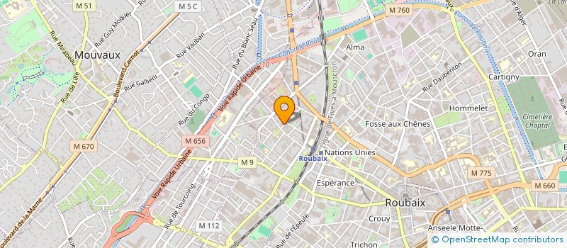 localisation de l'entreprise ATOUTS PATRIMOINE INVESTISSEMENT  ROUBAIX