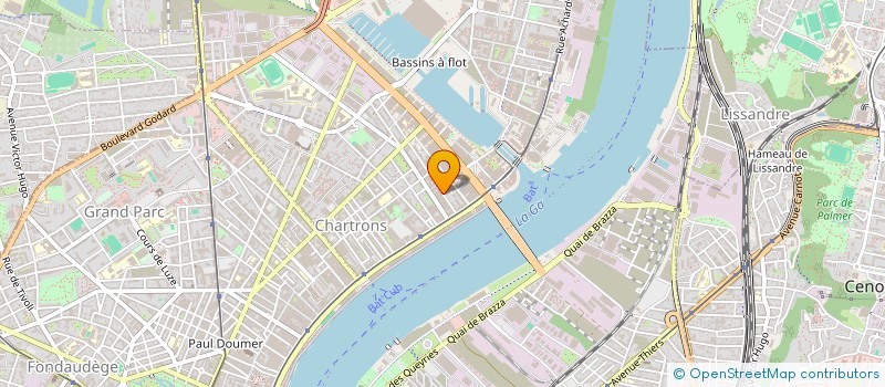 localisation de l'entreprise ATOUTS SERVICES 33  BORDEAUX