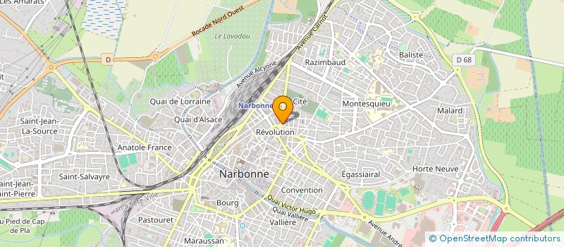 localisation de l'entreprise ATOUTS SERVICES à NARBONNE