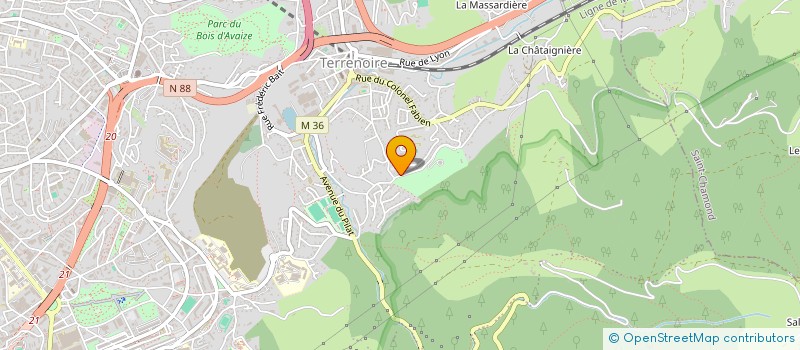 localisation de l'entreprise ATOUTS SPORTS CULTURE & PARTAGE A.S.C.P  SAINT-ETIENNE