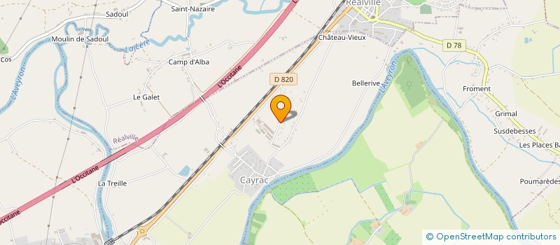 localisation de l'entreprise ATOUTSAFE à CAYRAC