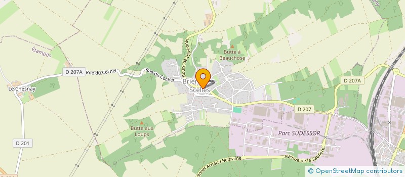 localisation de l'entreprise ATOUTSERVICES  BRIERES-LES-SCELLES