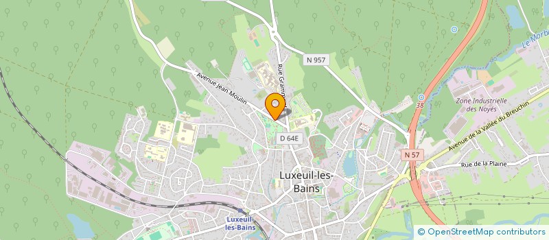 localisation de l'entreprise ATOZPROS à LUXEUIL-LES-BAINS