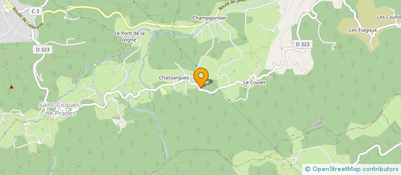 localisation de l'entreprise ATP 07 à PRADES