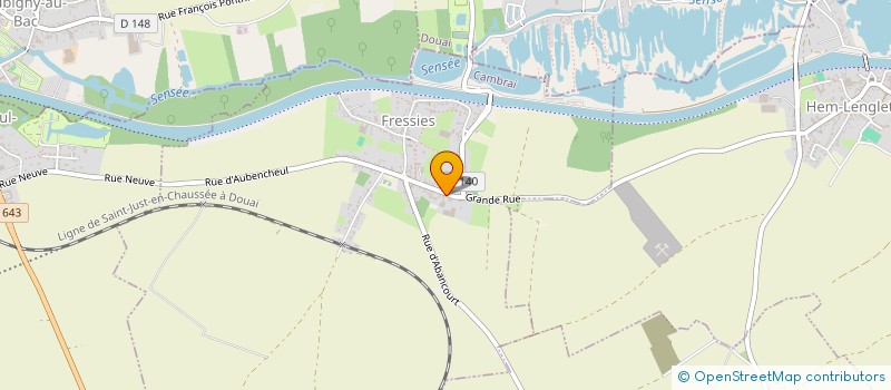 localisation de l'entreprise ATP 59  FRESSIES