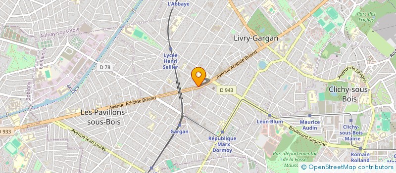 localisation de l'entreprise ATP  LIVRY-GARGAN